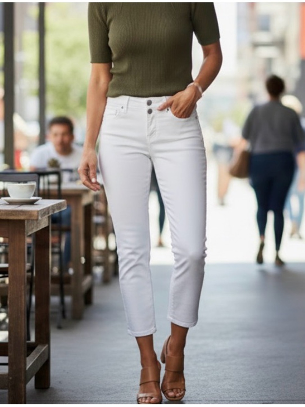 ⚫️⚫️⚫️ NYJD “SHERI SLIM” Jeans Optic White